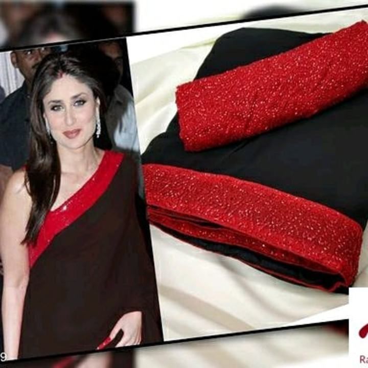 Trendy partywear bollywood style saree  uploaded by Radhe online on 6/26/2021