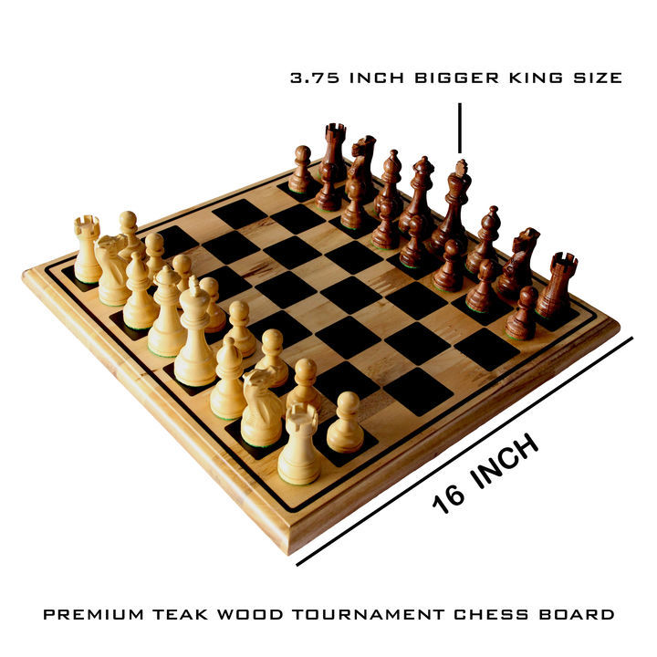 Premium Teakwood Tournament Chess Board uploaded by BlackFox Art & Craft on 6/26/2021