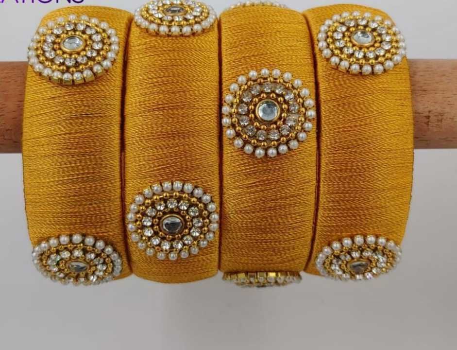 Silk thread bangles  uploaded by business on 6/26/2021