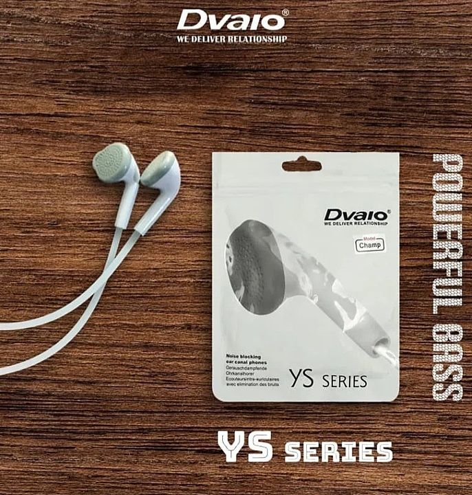 Dvaio Ys Series handfree with mic (Pouch packing) uploaded by Mobile Mania  on 8/17/2020
