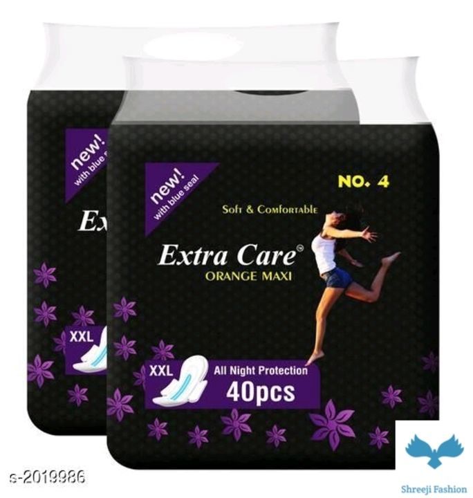 Extra Care Comfy Sanitary Napkins Vol uploaded by Shreeji New Fashion on 6/26/2021