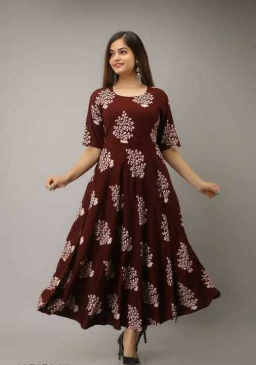 Mehroom flovr  print Gown  uploaded by business on 6/27/2021