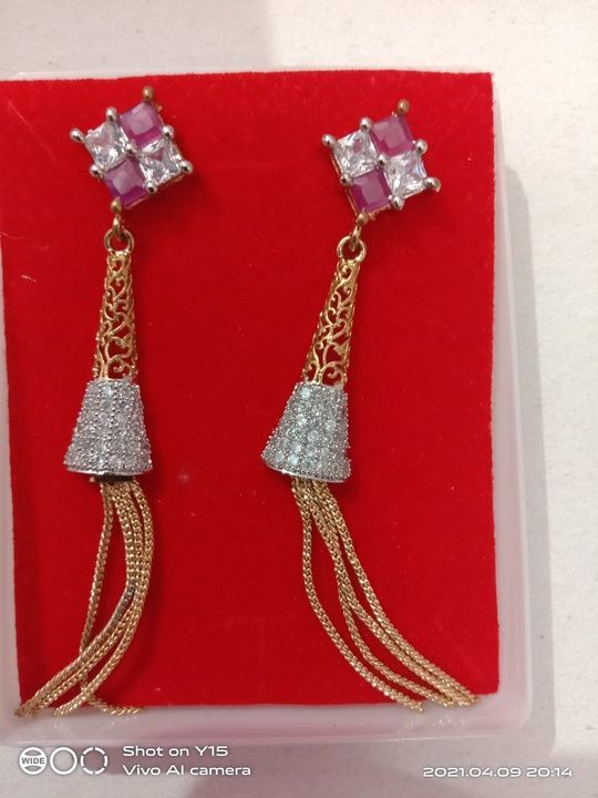 Earrings American Diamond Jewelry uploaded by business on 6/27/2021