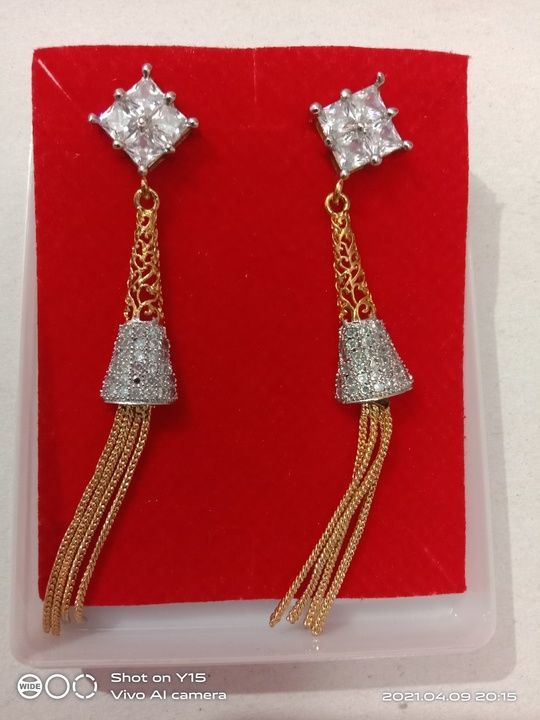 Earrings American Diamond Jewelry uploaded by business on 6/27/2021