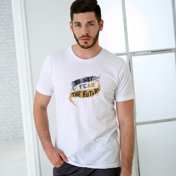 Poly Cotton Printed T-Shirt For Men uploaded by Desi Vastra on 6/27/2021