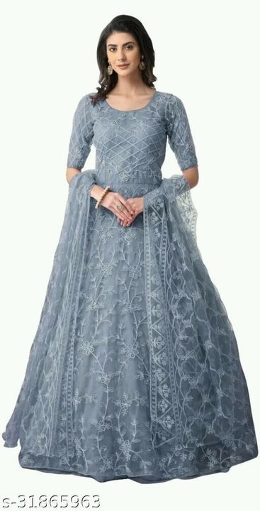 Post image Trendy Graceful Women Gowns
Fabric: NetPattern: EmbroideredMultipack: 1Sizes:Free Size (Bust Size: 44 in, Length Size: 52 in) 
DM ME FOR ORDER