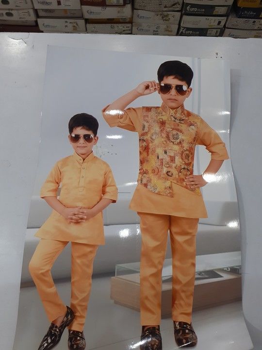 Kids kurtapajama waistcoat  uploaded by Delhi Queen on 6/27/2021