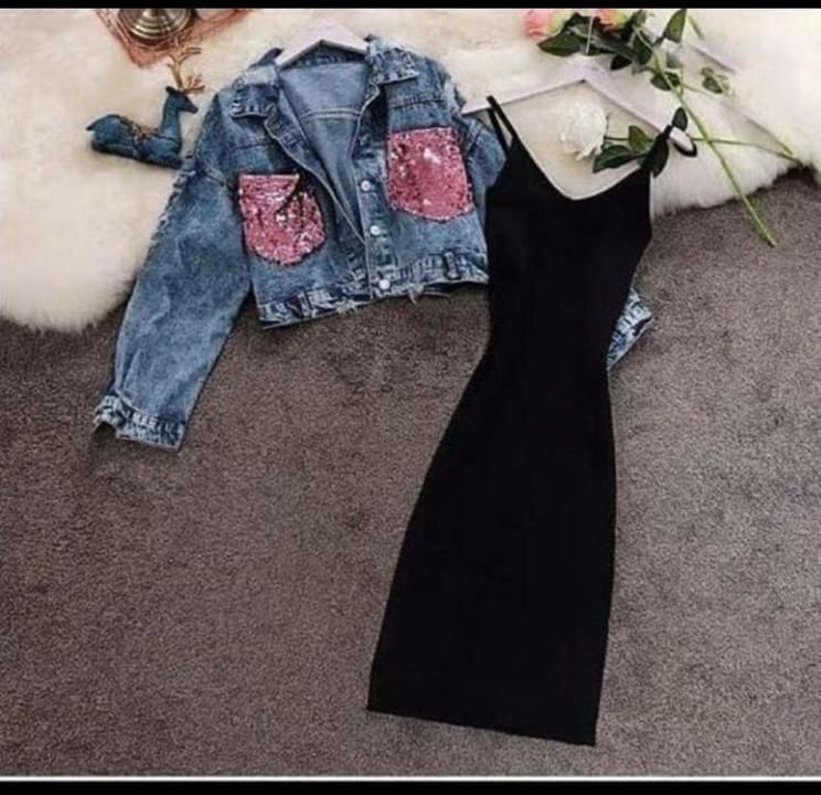 Post image *❣️ Party Wear Bodycon Dress with Denim Jackets(Glitter)*
*SIZE* - 34-36 (Bust) Single Size for both Dress and Jackets*PRICE* - 850🥰*SHIP*- Free
📌 *READY TO SHIP*📌 *STOCK IN HAND*
🌺🌺🌺🌺🌺🌺🌺🌺🌺🌺🌺🌺🌺🌺🌺🌺🌺🌺