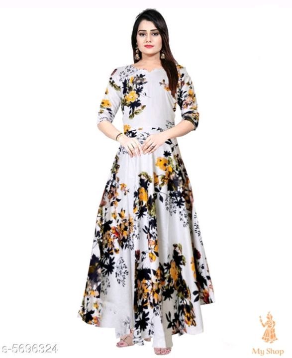 Printed gown uploaded by Stylish on 6/27/2021