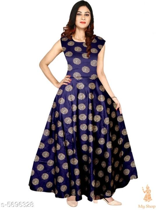 Printed gown uploaded by Stylish on 6/27/2021