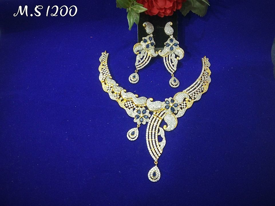 American diamond set uploaded by Prajapati shopping on 8/17/2020