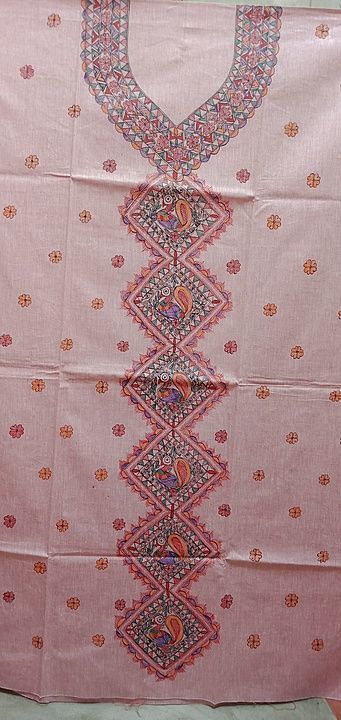 Nidhi - Madhubani Handpainted Linen Saree | Linen World