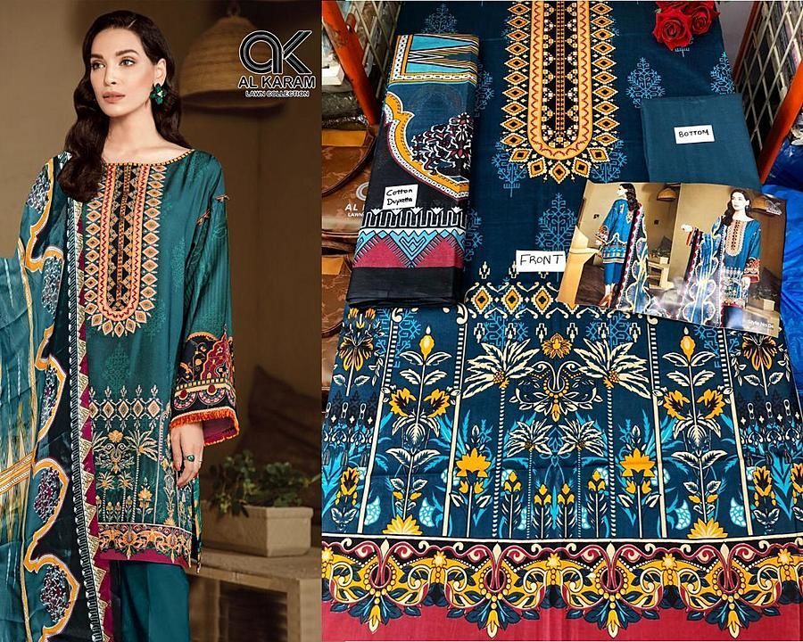 Cotton dress material uploaded by Khan designer on 8/17/2020