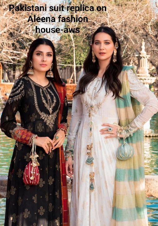 Pakistani suit uploaded by Aleena fashion house on 6/28/2021
