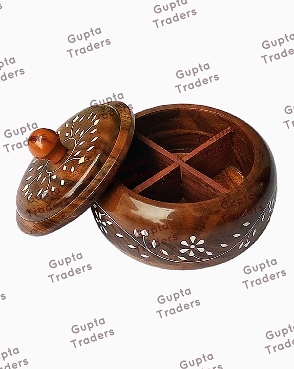 Wooden masala/ dry fruits box uploaded by business on 8/17/2020