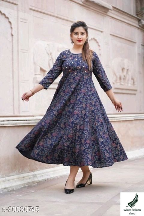 Catalog Name:*Adrika Drishya Kurtis*
Fabric: Rayon
Sleeve Length: Three-Quarter Sleeves
Pattern: Pri uploaded by business on 6/28/2021