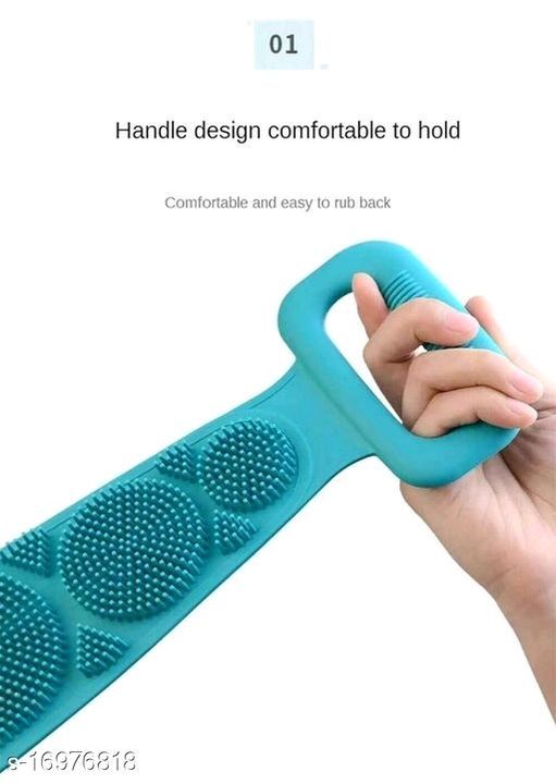 Silicone Bath Body Brush,Exfoliating Long Body Back Scrubber for Shower h Soft Bristles for Men and  uploaded by business on 6/28/2021