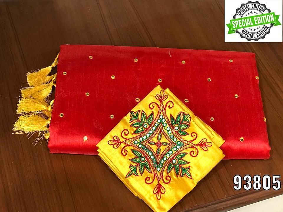 New Design Arrived In High Demand

🍁Fabric Raw Silk Full Aari Work Saree Piping & Jhalar 

🍁Emorod uploaded by business on 8/17/2020