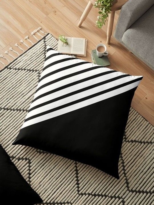 Black and white cushion  uploaded by Gupta's Creations on 6/28/2021