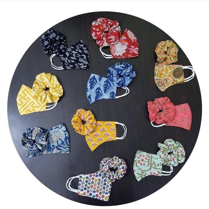 Mask and scrunchies  uploaded by business on 6/28/2021