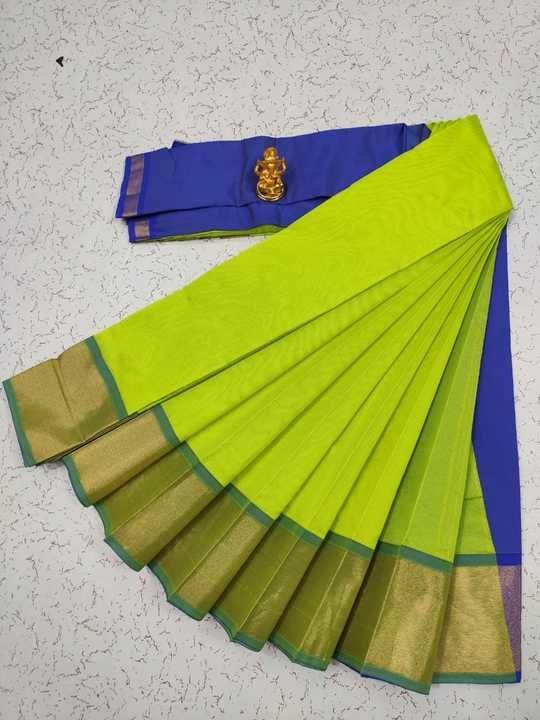 Plain silk cotton saree  uploaded by business on 6/29/2021