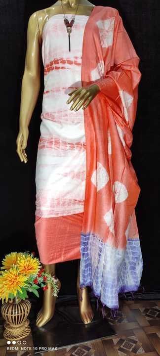 Katan silk Suit pis Shivpuri design uploaded by business on 6/29/2021