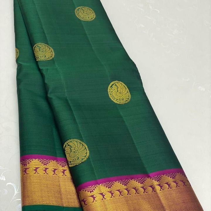 Post image Kanchipuram pure handsome silk saree with 1 gm jari Rich pallu n plain blouse For price contact me whatsapp 8121712982
Resellers most welcome 