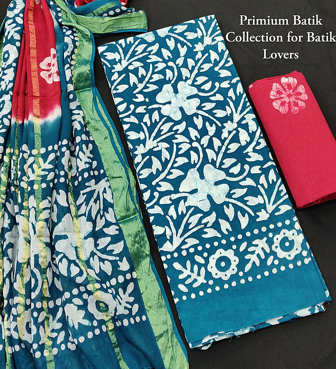 Shri - Primium Designer Original Wax Batik Unstitched Dress Materials uploaded by business on 8/17/2020