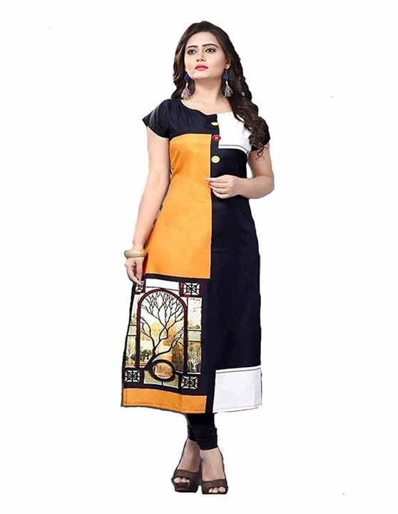 Degital Print Heavy Amarican Crap Kurti uploaded by Peria AppareL on 6/29/2021