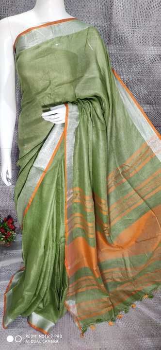 Linen by linen saree uploaded by The wardobe mantra on 6/29/2021