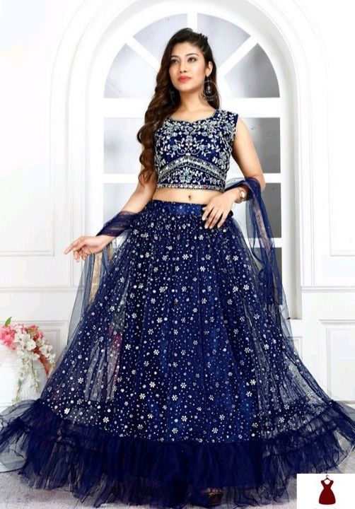 Havey Embroidered net lehenga  uploaded by business on 6/29/2021