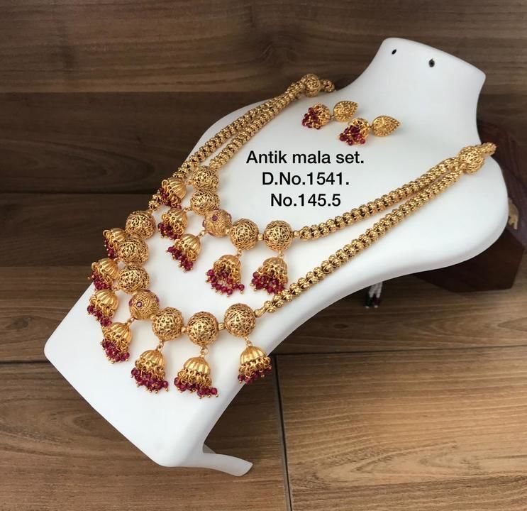 High Gold Brass Antique Mala uploaded by Parth's Imitation Jewellery on 6/29/2021