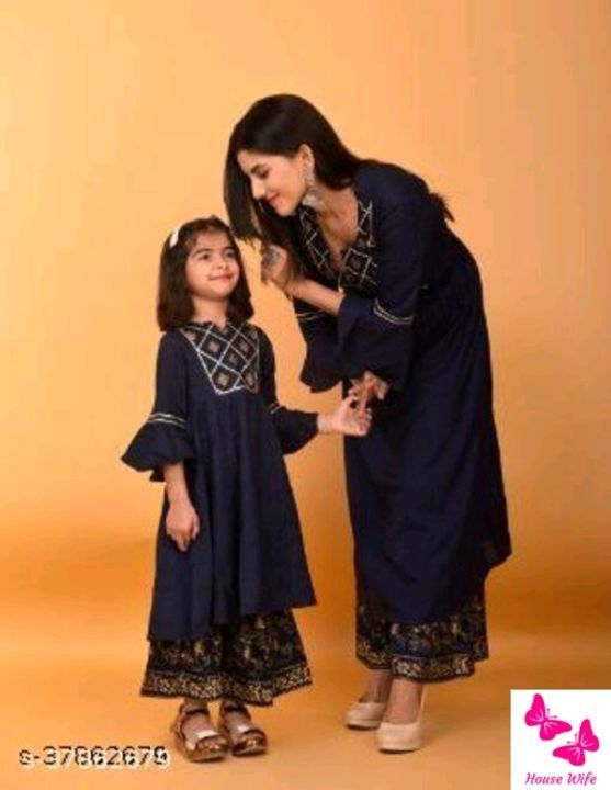 Post image Catalog Name:*Urbane Latest Mother Daughter Dress*Fabric: RayonFabric Kid Dress: RayonPattern: Product DependentMultipack: 2Sizes: KID - 4-5 Years/ Parent - S (Mother Bust Size: 40 in, Mother Length Size: 42 in, Kid Bust Size: 13 in, Kid Length Size: 21 in) KID - 5-6 Years/ Parent - S (Mother Bust Size: 40 in, Mother Length Size: 42 in, Kid Bust Size: 14 in, Kid Length Size: 24 in) KID - 6-7 Years/ Parent - S, KID - 7-8 Years/ Parent - S (Mother Bust Size: 40 in, Mother Length Size: 42 in, Kid Bust Size: 15 in, Kid Length Size: 26 in) KID - 8-9 Years/ Parent - S, KID - 9-10 years/ Parent - S (Mother Bust Size: 40 in, Mother Length Size: 42 in, Kid Bust Size: 16 in, Kid Length Size: 29 in) KID - 10-11 Years/ Parent - S, KID - 11-12 years/ Parent - S (Mother Bust Size: 40 in, Mother Length Size: 42 in, Kid Bust Size: 17 in, Kid Length Size: 32 in) KID - 12-13 Years/ Parent - S, KID - 13-14 Years/ Parent - S (Mother Bust Size: 40 in, Mother Length Size: 42 in, Kid Bust Size: 18 in, Kid Length Size: 35 in) KID - 14-15 years/ Parent - S, KID - 15-16 years/ Parent - S, KID - 4-5 Years/ Parent - M (Mother Bust Size: 38 in, Mother Length Size: 42 in, Kid Bust Size: 13 in, Kid Length Size: 21 in) KID - 5-6 Years/ Parent - M (Mother Bust Size: 38 in, Mother Length Size: 42 in, Kid Bust Size: 14 in, Kid Length Size: 24 in) KID - 6-7 Years/ Parent - M, KID - 7-8 Years/ Parent - M (Mother Bust Size: 38 in, Mother Length Size: 42 in, Kid Bust Size: 15 in, Kid Length Size: 26 in) KID - 8-9 Years/ Parent - M, KID - 9-10 years/ Parent - M (Mother Bust Size: 38 in, Mother Length Size: 42 in, Kid Bust Size: 16 in, Kid Length Size: 29 in) KID - 10-11 Years/ Parent - M, KID - 11-12 years/ Parent - M (Mother Bust Size: 38 in, Mother Length Size: 42 in, Kid Bust Size: 17 in, Kid Length Size: 32 in) KID - 12-13 Years/ Parent - M, KID - 13-14 Years/ Parent - M (Mother Bust Size: 38 in, Mother Length Size: 42 in, Kid Bust Size: 18 in, Kid Length Size: 35 in) KID - 4-5 Years/ Parent - L (Moth