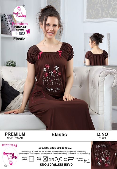 Hello partner cotton night gowns uploaded by business on 6/30/2021