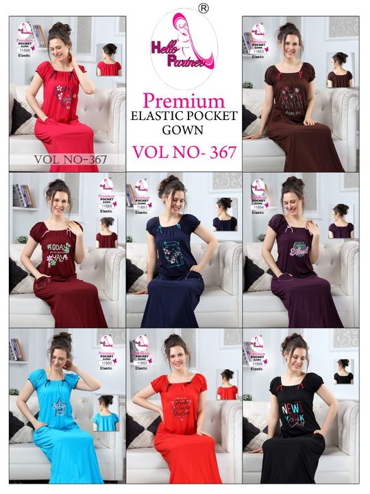 Hello partner cotton night gowns uploaded by business on 6/30/2021