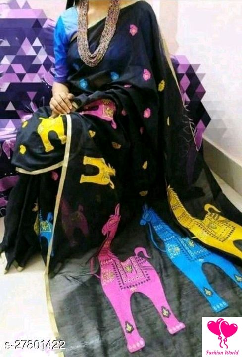 Charvi voguish saree uploaded by Fashion world on 6/30/2021