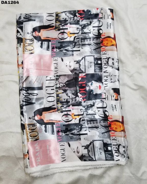 Get This Amazing Digital Print On Bright Satin Silk Fabric Now😍 uploaded by business on 6/30/2021