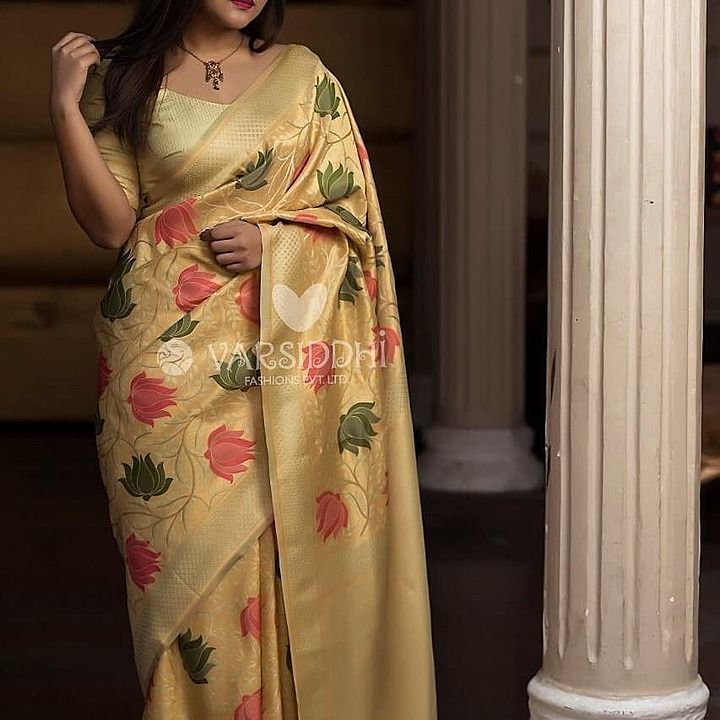 *2001*
SAREE
 
Desing no:-4041

Introducing Zari silk fabric with new concept in our very favorite s uploaded by business on 8/18/2020