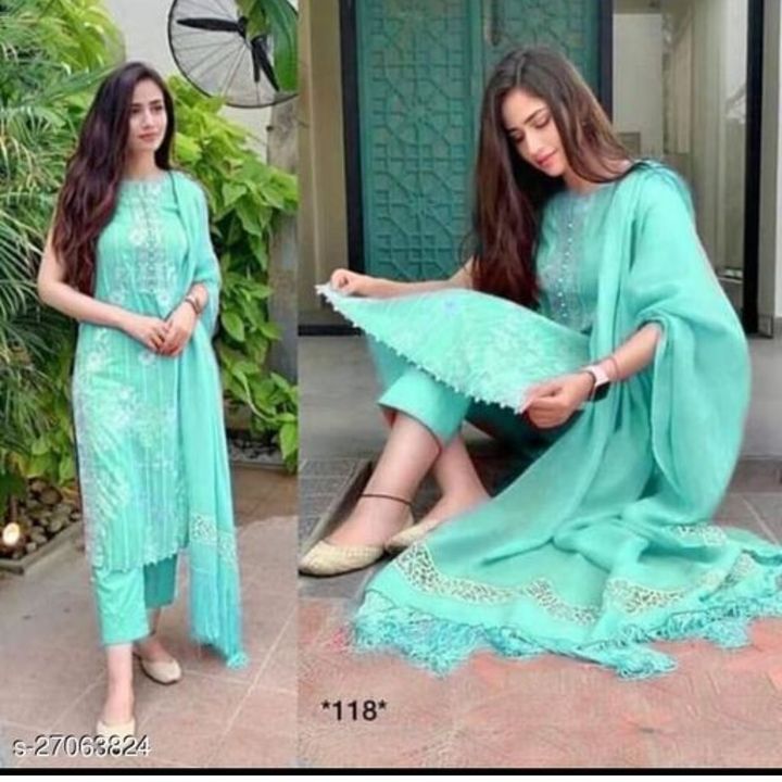 Salwar suit with dupatta uploaded by business on 6/30/2021