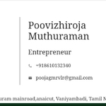 Business logo of Poovizhiroja Muthuraman