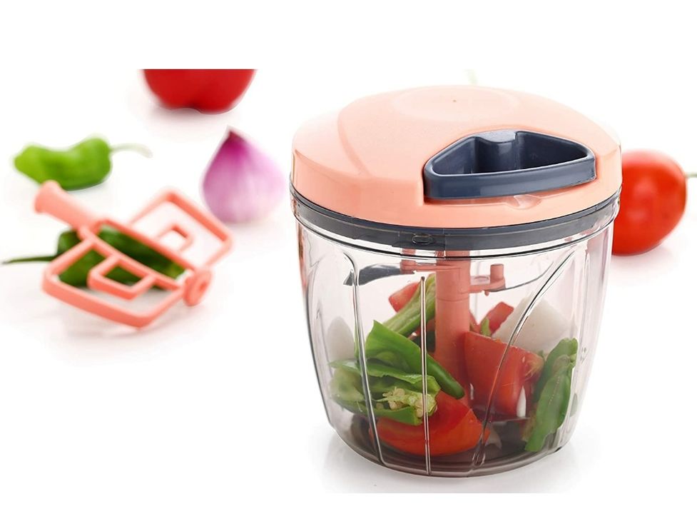 Chopper for vegetables cutting 900ml ( peach color ) uploaded by DUAL HOME CARE on 7/1/2021
