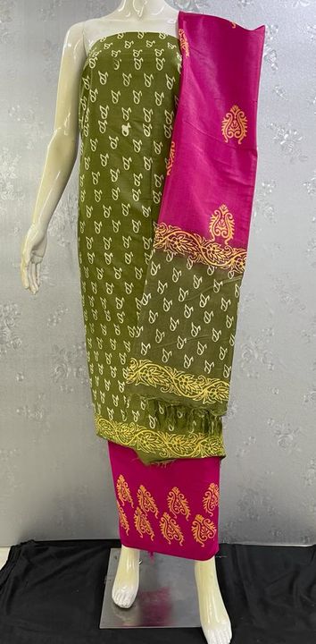 
katan steple discharge print suit set  uploaded by Handloom Collection on 7/1/2021