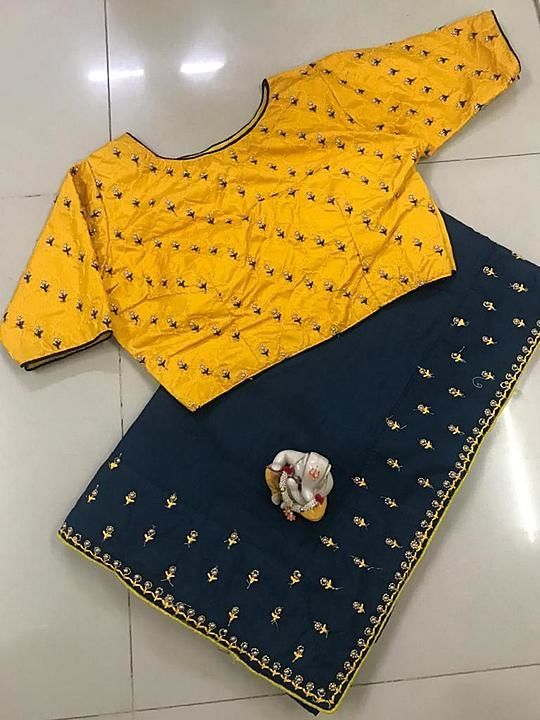 Pure Dolla Fabric * with Heavy Looking Border on Whole Saree Best Fabric Guaranties.

Designer uploaded by business on 8/18/2020