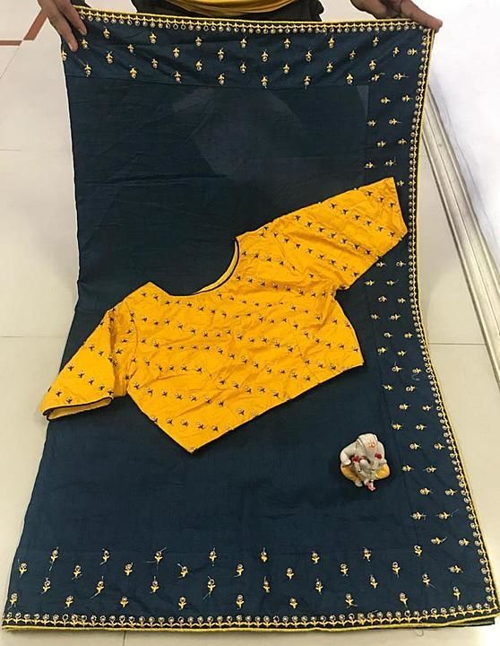 Pure Dolla Fabric * with Heavy Looking Border on Whole Saree Best Fabric Guaranties.

Designer uploaded by Pihu creations on 8/18/2020