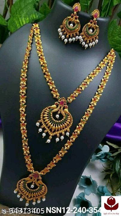 Gold plated jewellery set uploaded by ANJAL on 7/2/2021