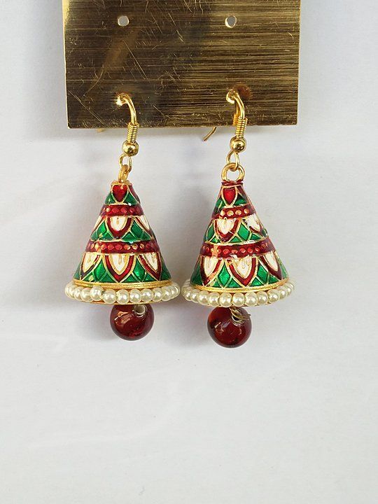 Post image Hey! Checkout my new collection called Meenakari V2 Earrings Jhumki Women.