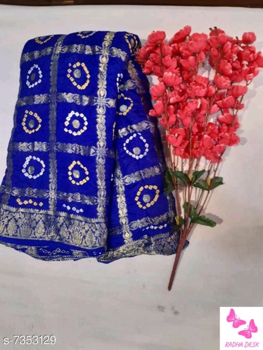 Bandhni gharchola saree uploaded by business on 7/2/2021