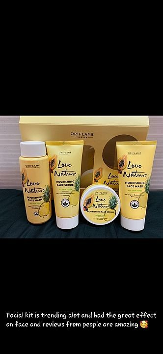 Oriflame  Facial kit of love Nature
(SUITABLE FOR ALL SKIN TYPES) uploaded by Oriflame SV on 8/18/2020