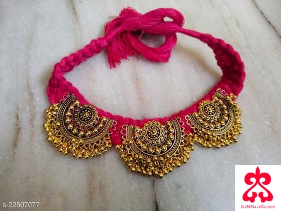 Post image Catalog Name:*Shimmering Glittering Jewellery Sets*Base Metal: CopperPlating: Copper Plated,Oxidised GoldStone Type: Artificial BeadsSizing: AdjustableType: As Per Image,Necklace and EarringsMultipack: 1
Price only 499Free ship Cash on delivery 🚚🚚🚚🚚