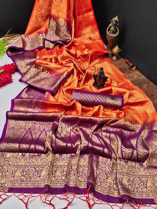 Post image FABRIC : SOFT SILK CLOTH.
DESIGN : BEAUTIFUL RICH PALLU &amp; JACQUARD WORK ON ALL OVER THE SAREE.
BLOUSE : WEAVING BLOUSE WITH EXCLUSIVE JACQUARD BORDER.
ONLY @ *1500/-*  
          100% Best QualityNote - dry clean only + saree with jalar